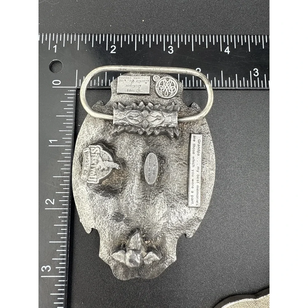 Vintage Belt‎ Buckle Lot Michelob Grandpa Heavy